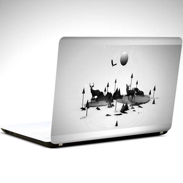 geyikler-ve-ay-laptop-sticker